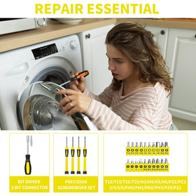 HANGYING precision screwdrivers and hex keys for precise adjustments.
