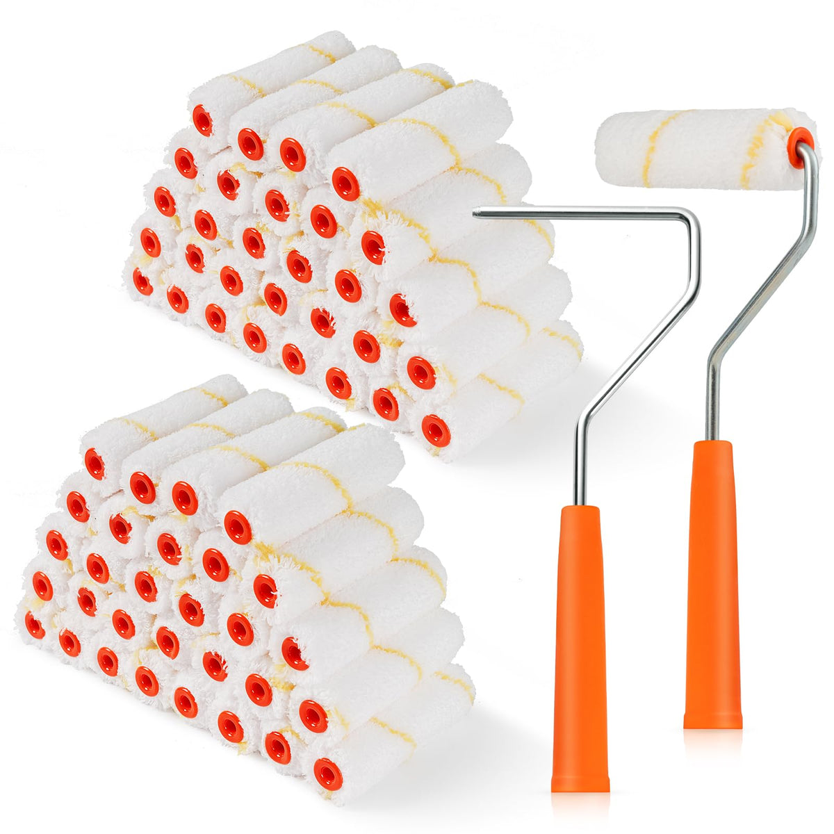 HANJKINZ 4-inch paint roller frame for steady control in tight spaces.