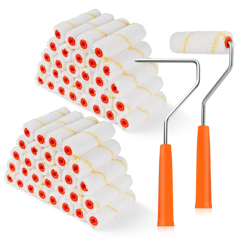 HANJKINZ 4-inch paint roller frame for steady control in tight spaces.