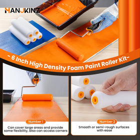 HANJKINZ high-density foam roller delivers uniform pigment uptake for precise finishes.