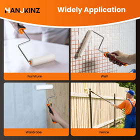 HANJKINZ paint tray with liner keeps colors separate and mess-free.