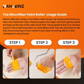 HANJKINZ small-area painting tools help you reach furniture and frames.