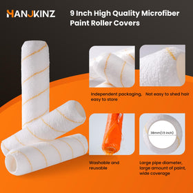 HANJKINZ individually packaged rollers stay clean and ready for use.