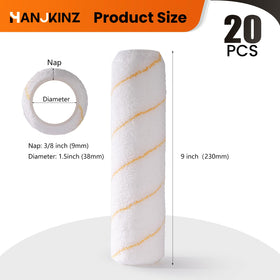 HANJKINZ rollers are washable and reusable for multiple painting projects.