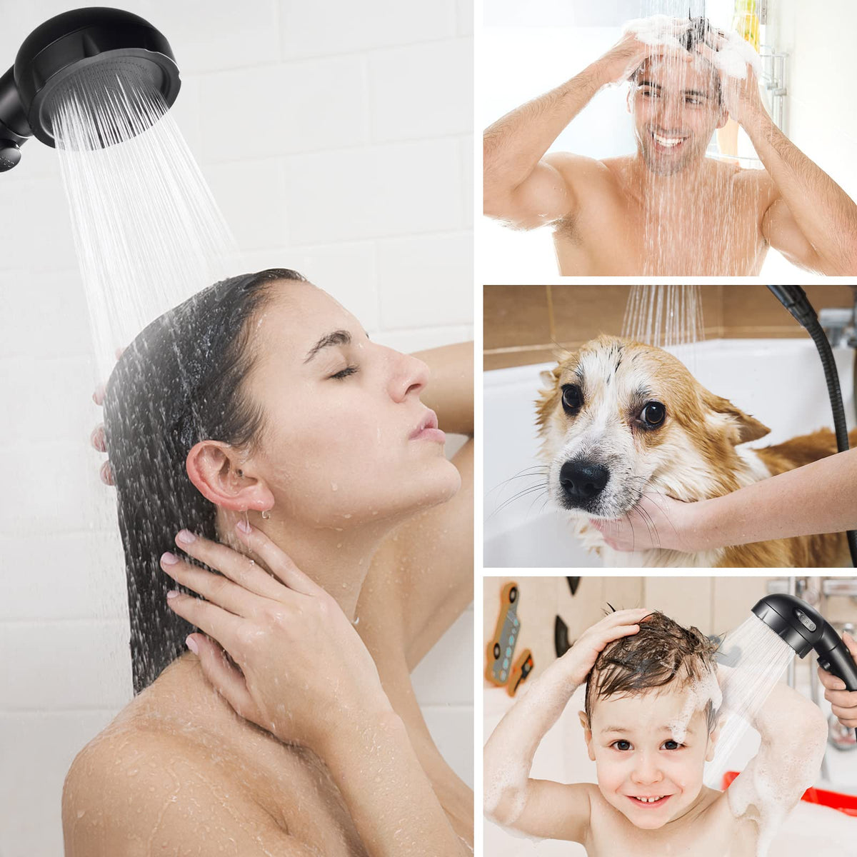 Hanlian three-spray-modes offer versatility for different cleaning and shower needs.