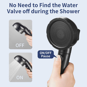 Hanlian detachable shower head for easy cleaning and targeted rinsing.