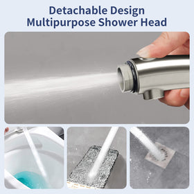 HANLIAN self-adhesive bracket sticks to smooth walls without drilling.