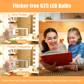 Hansang G25 vanity bulb resists dust and moisture in bathrooms