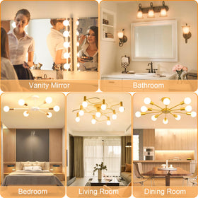 Hansang G25 non-dimmable globe bulb suits vanity lighting setups