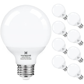 Hansang G25 vanity light bulb 2700k warm white for soft, eye-friendly makeup lighting