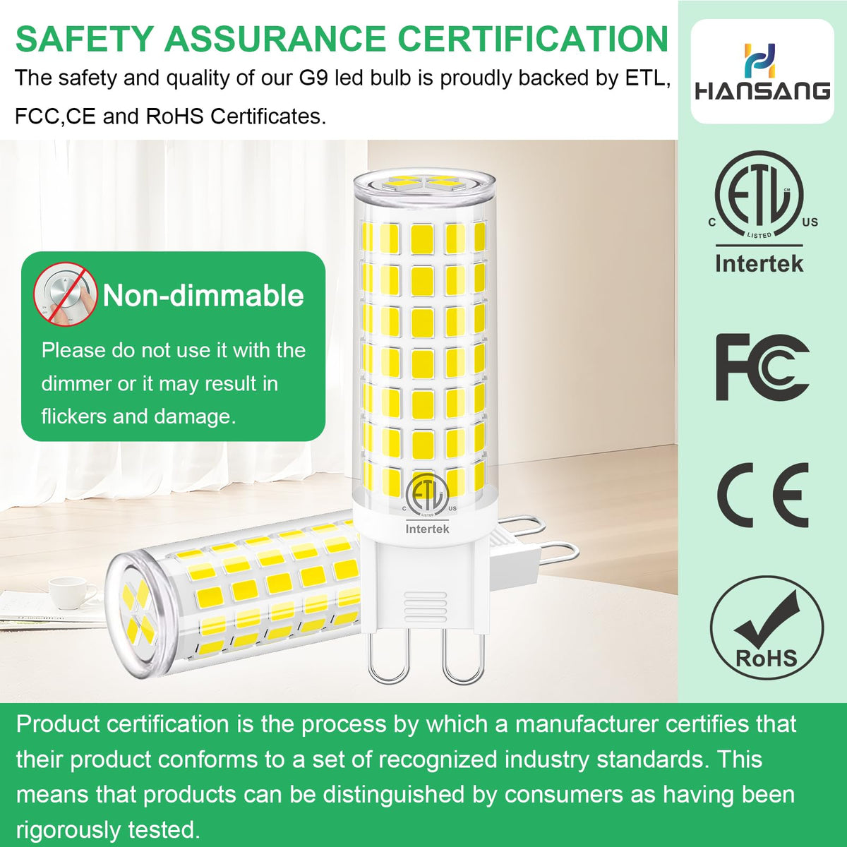 Hansang no flicker LED bulb provides steadier daily lighting