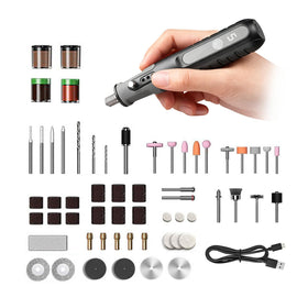 Hansmaker 4.2V cordless rotary tool for precise sanding and engraving.