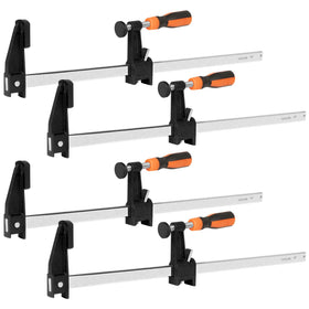 HANSOM 4-pack 18-inch bar clamps in packaging for easy stocking and quick project setup