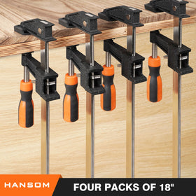 HANSOM soft jaw pads protect project surfaces during assembly
