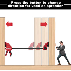 HANSOM one-handed quick grip clamps enable fast setup.