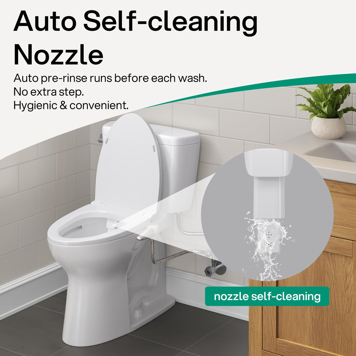 Hansrapo bidet with adjustable water pressure for personalized cleansing