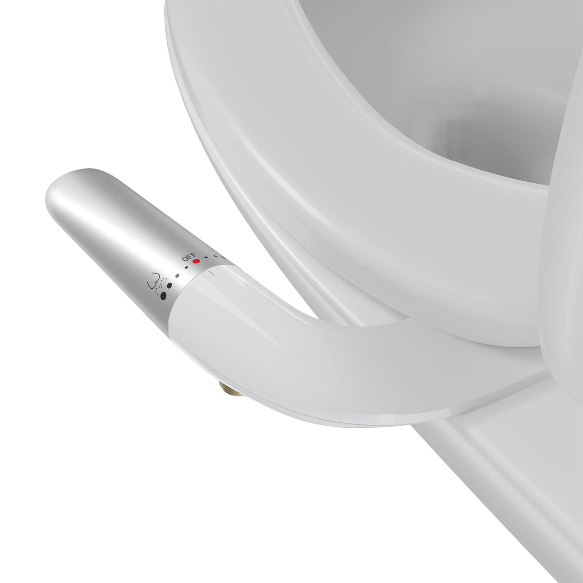 Hansrapo left-hand bidet attachment with intuitive control for easier reach