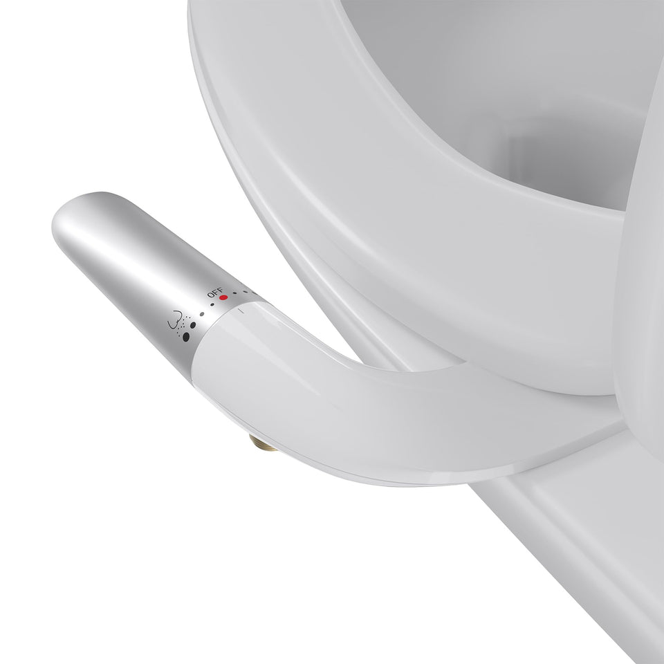 Hansrapo left-hand bidet attachment with intuitive control for easier reach