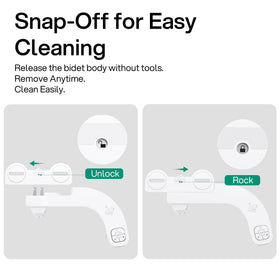 Hansrapo self-cleaning nozzle ensures hygiene before each use