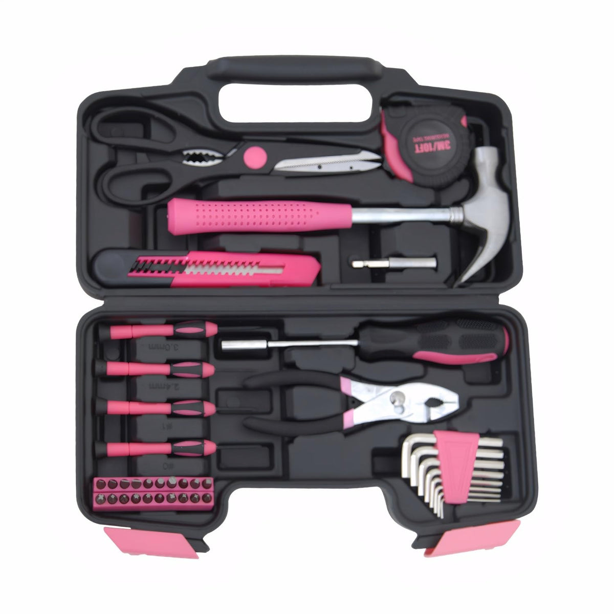 Hantinstom 39-piece tool kit with open case for quick home repairs