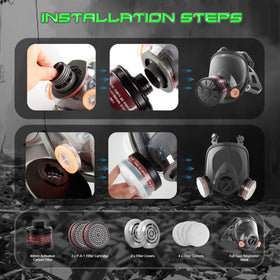 HANUU activated carbon filter compatible with 40mm interfaces