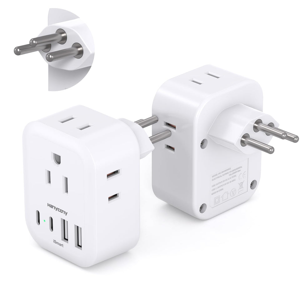 HANYCONY Type J 2-pack compact adapter for Swiss trips.