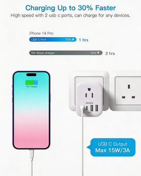 HANYCONY travel cruise essential compact adapter ready for flights and cruises