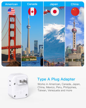 HANYCONY adapter showing four USB ports for simultaneous device charging.