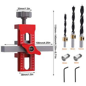 Hanzapor two-in-one mounting tool ready for fast cabinet installations.