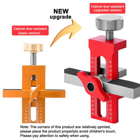 Two mounting adapters simplify hardware placement across cabinet styles.