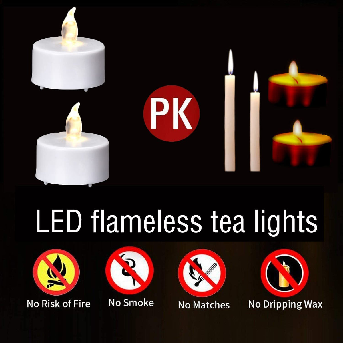 Hanzim bedroom-safe candles are mess-free, no wax or smoke