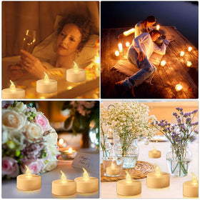 Hanzim realistic flicker tea light creates authentic candle atmosphere