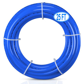 HAOCHEN 25ft 3-8 inch RO tubing in blue for clean drinking water and ice.