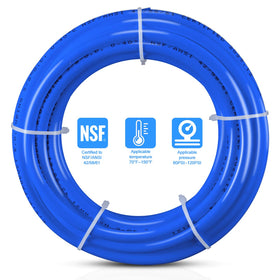 HAOCHEN NSF-certified RO tubing in blue for safe water lines.