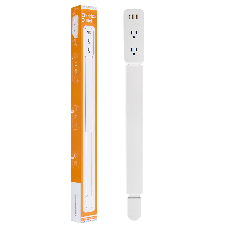 haodsso outlet extender showing extendable 22-34 inch reach behind furniture
