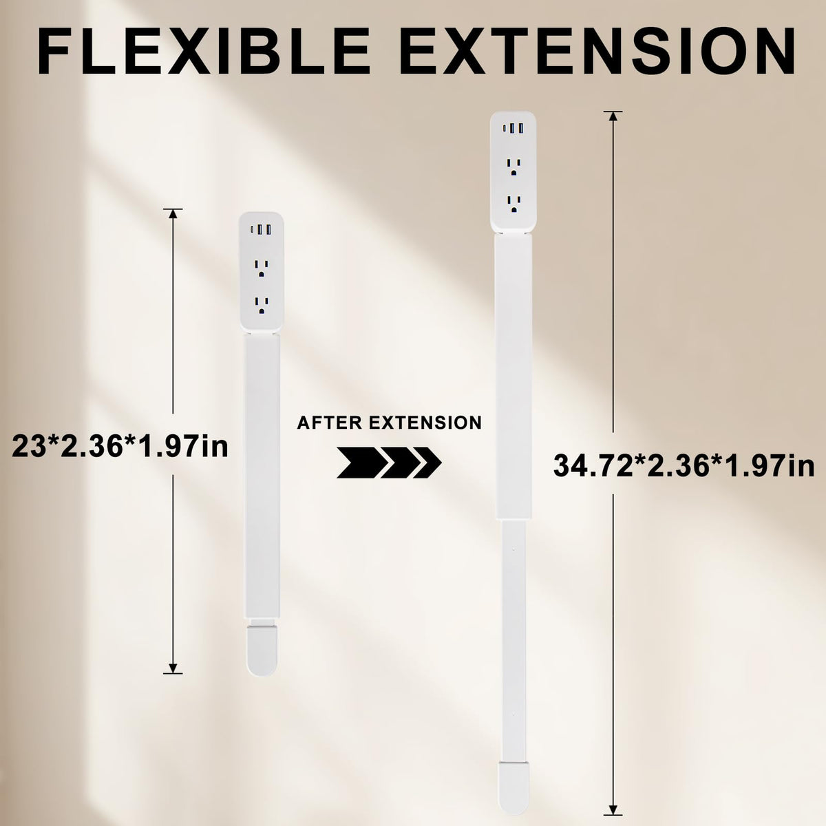 Haodsso Outlet Extender uses fireproof ABS+PC material for safe indoor use