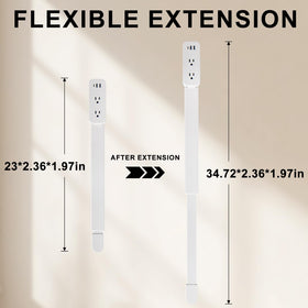 Haodsso Outlet Extender uses fireproof ABS+PC material for safe indoor use