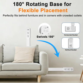 haodsso rotates 180 degrees for flexible placement
