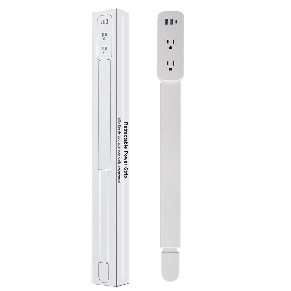Haodsso Outlet Extender Stick with 180-degree rotation reaches behind furniture for easy access