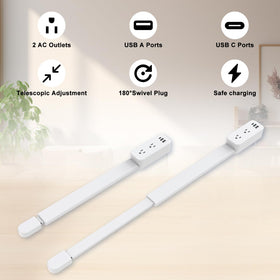 Haodsso Outlet Extender rotating base allows vertical or horizontal placement