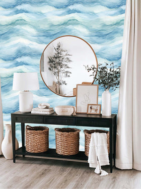 HAOKHOME wallpaper for kitchen backsplashes with coastal charm