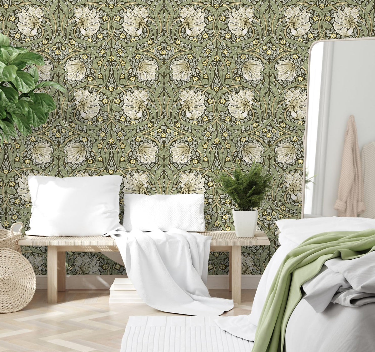 HAOKHOME waterproof removable wallpaper suitable for high humidity spaces
