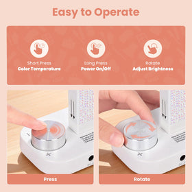 Haosegd Nail lamp color temperature 3000K to 6000K for versatile scenes