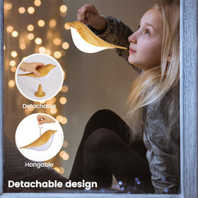 Haotao bird table lamp showing USB rechargeable power for cordless setup.