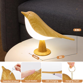 Haotao Bird Table Lamp aroma diffuser top for subtle scents