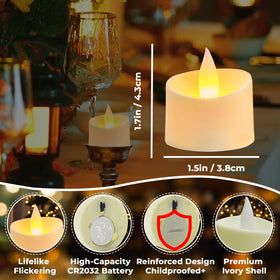 Haown flameless candles provide safe, smoke-free indoor use for celebrations.
