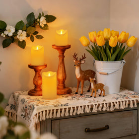 Haown candles are cool to touch and kid-safe for family spaces.