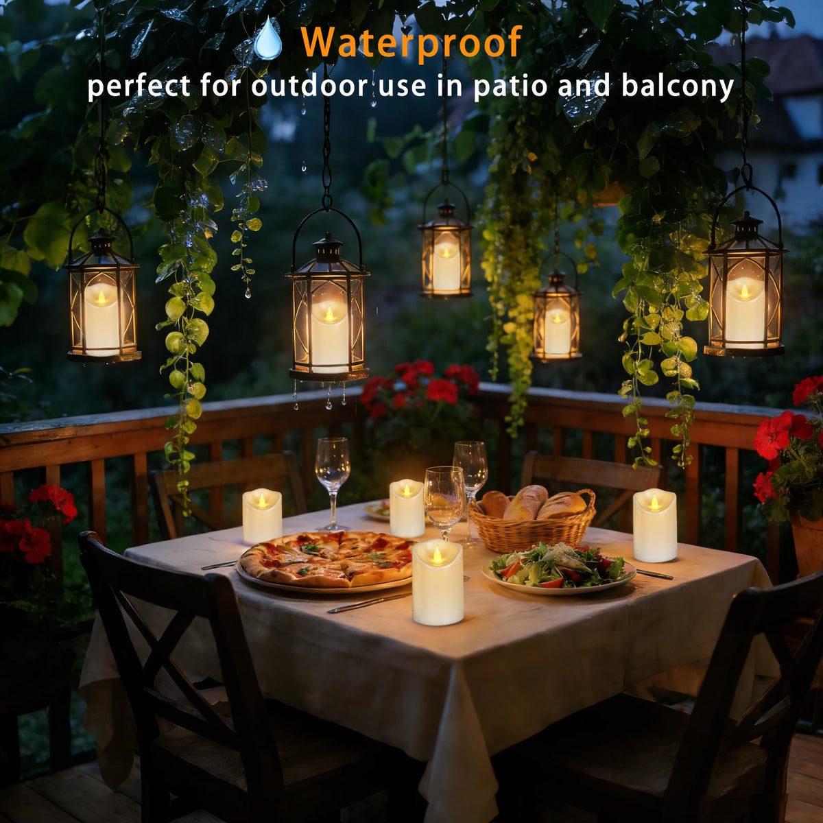 Haown modern decor set of six candles is safe for kids and pets.