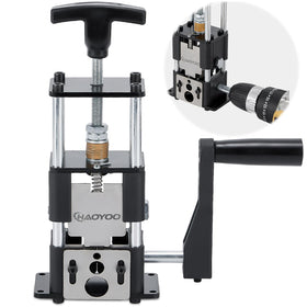 HAOYOO wire stripper machine in drill-powered mode for fast copper stripping