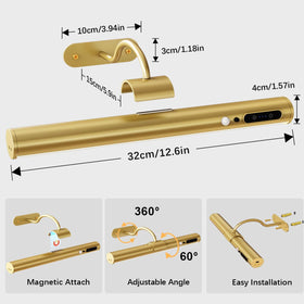 Hapfish rechargeable 4000mAh battery powers long-lasting wall illumination.